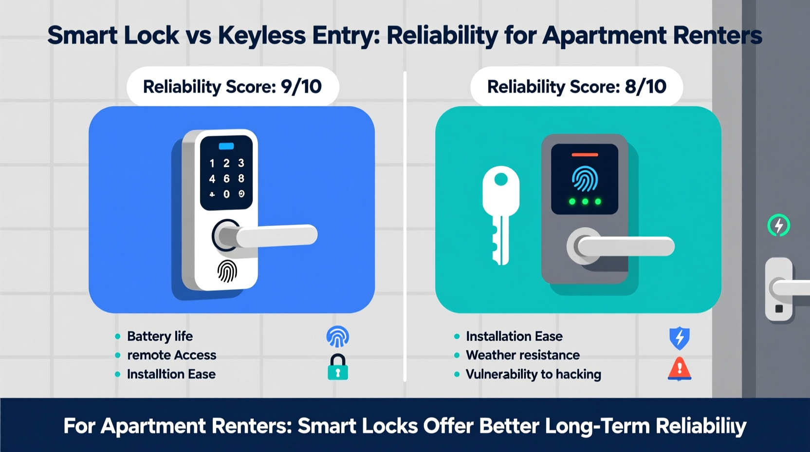 Picture of GHome Smart - KD30B Keyless Entry Deadbolt with Fingerprint ... - Best Buy