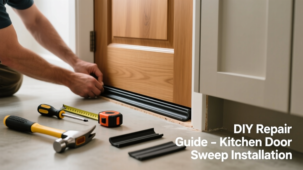 Fixing a Missing Door Sweep in the Kitchen