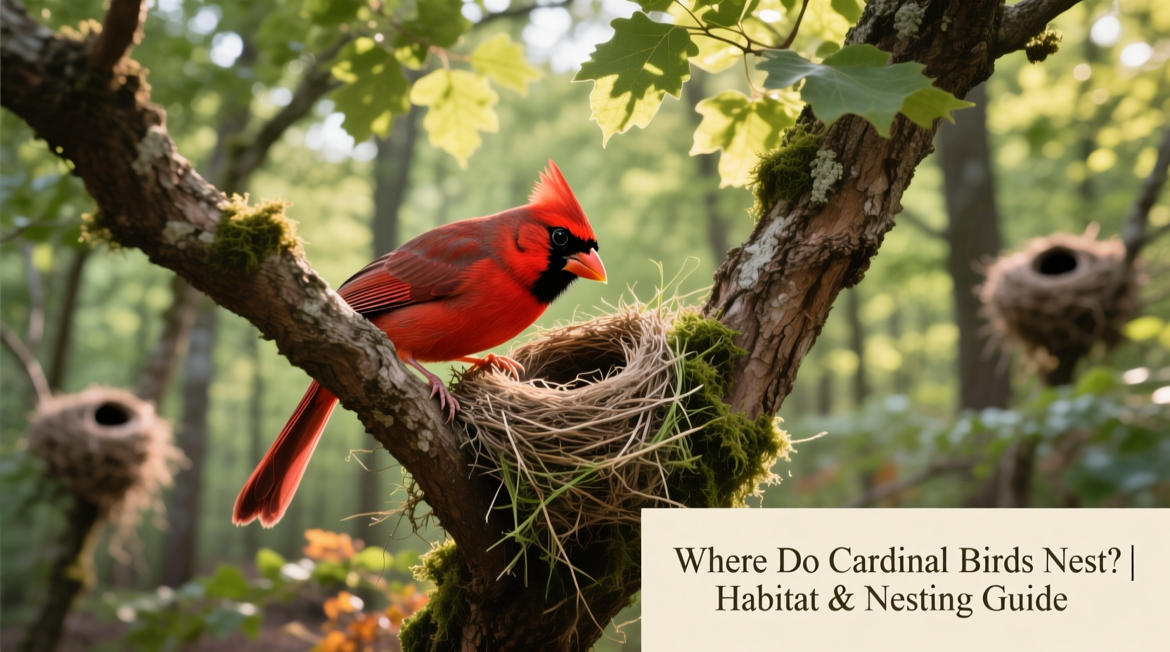 where do cardinal birds nest
