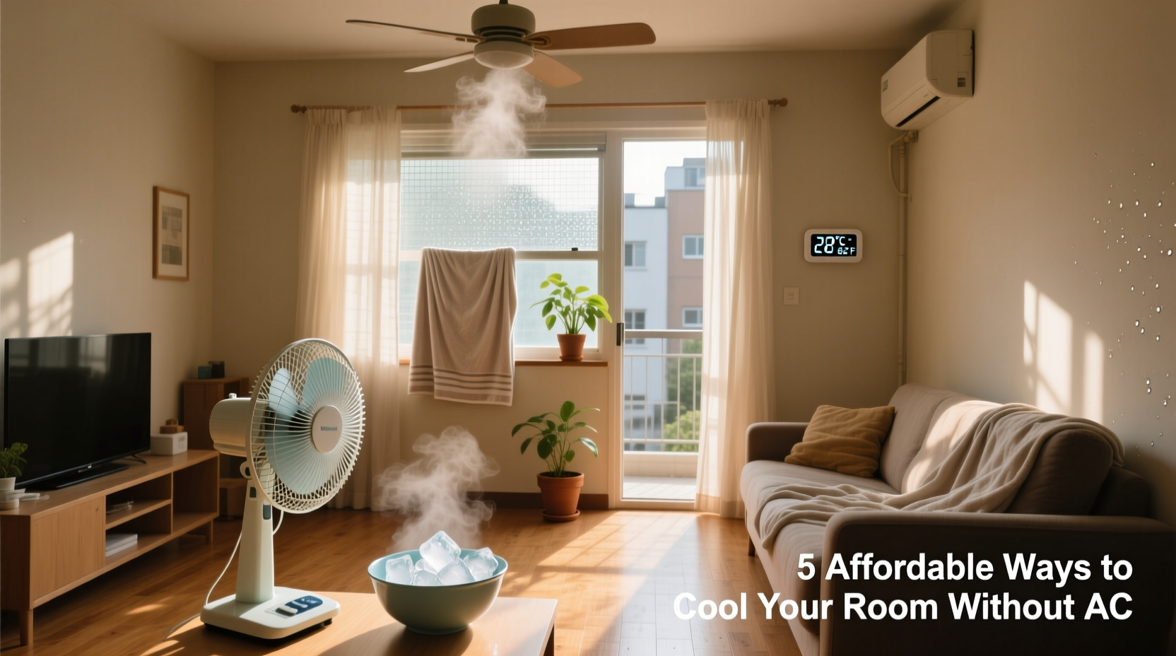 best ways to cool down a room without ac using affordable home hacks