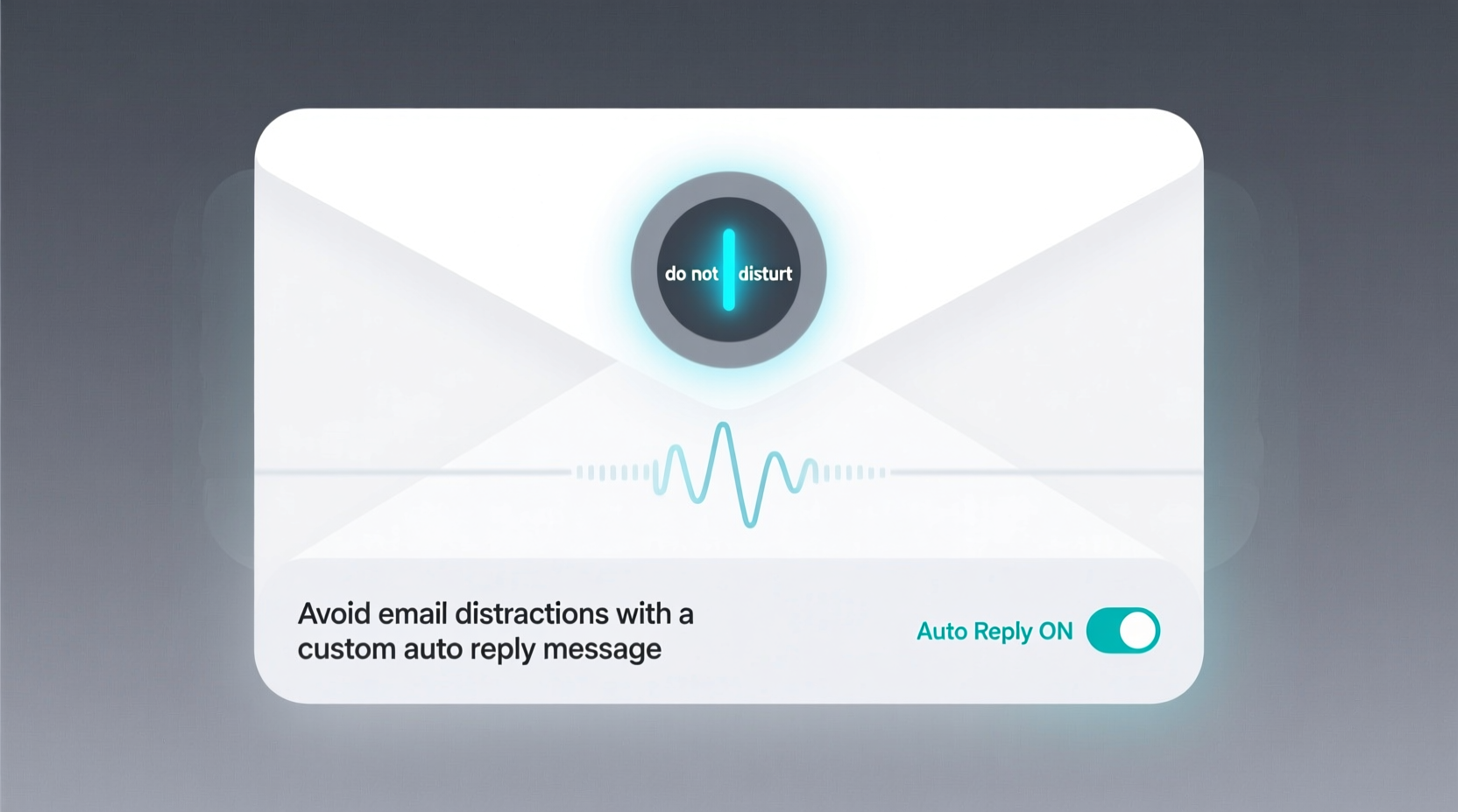 avoid email distractions with a custom auto reply messa
