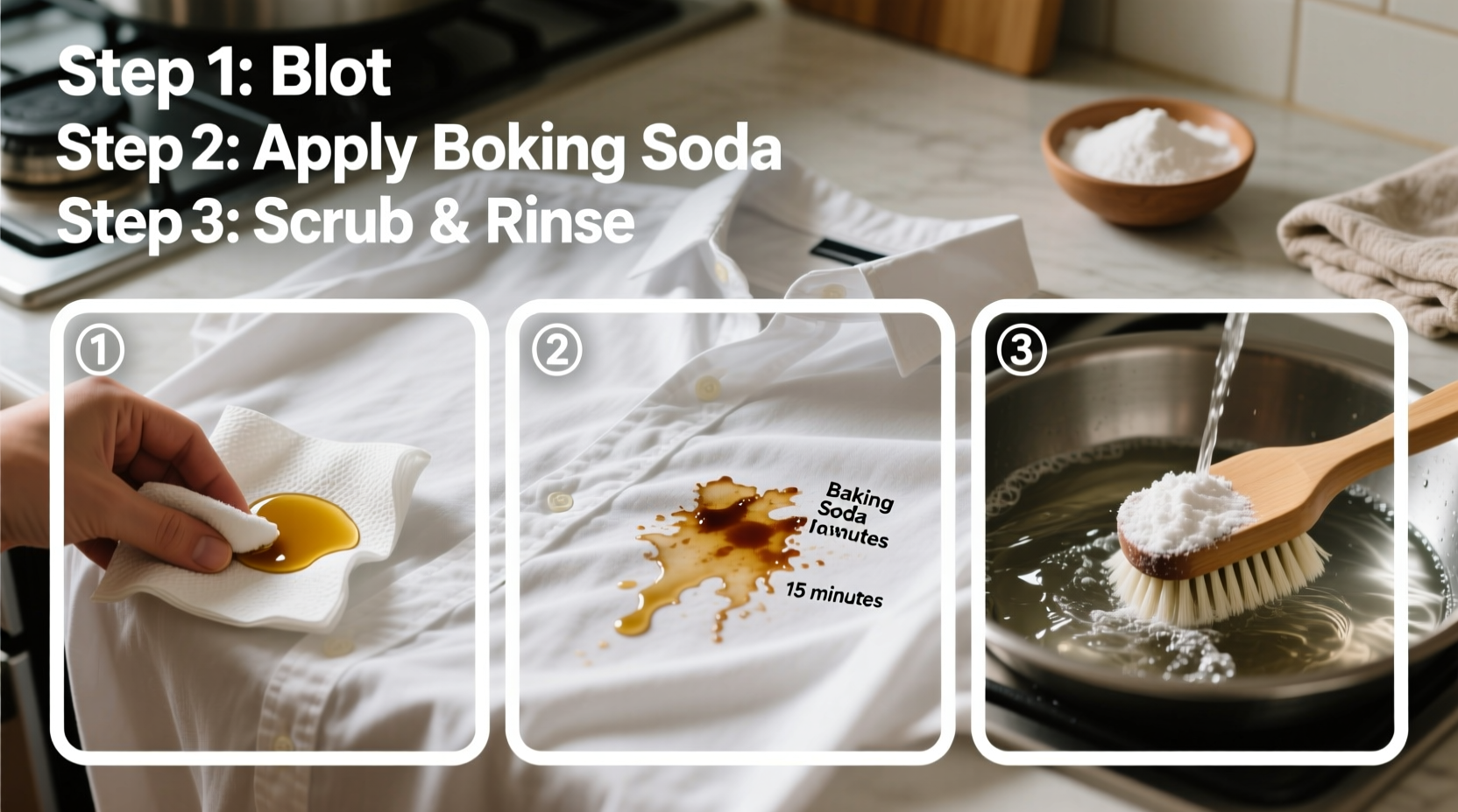 Remove Cooking Oil Stains: Fast Effective Methods