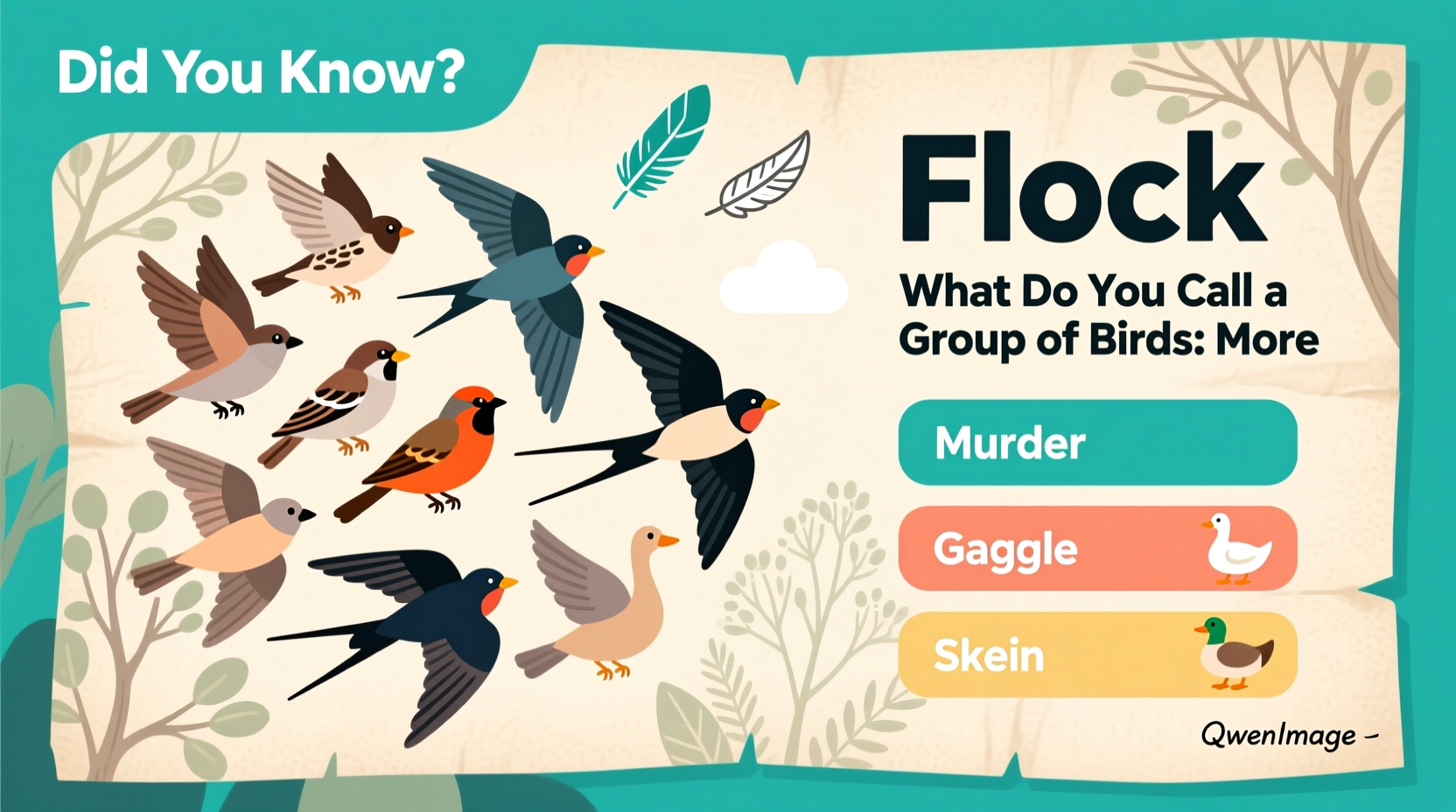 what do you call a group of birds