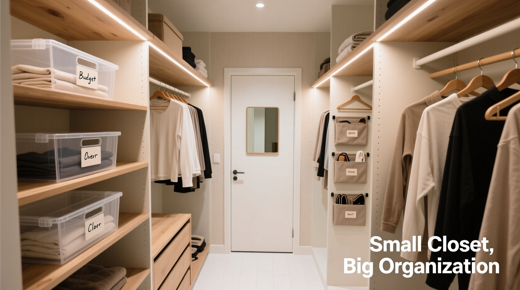 how to organize a small closet efficiently with budget friendly solutions