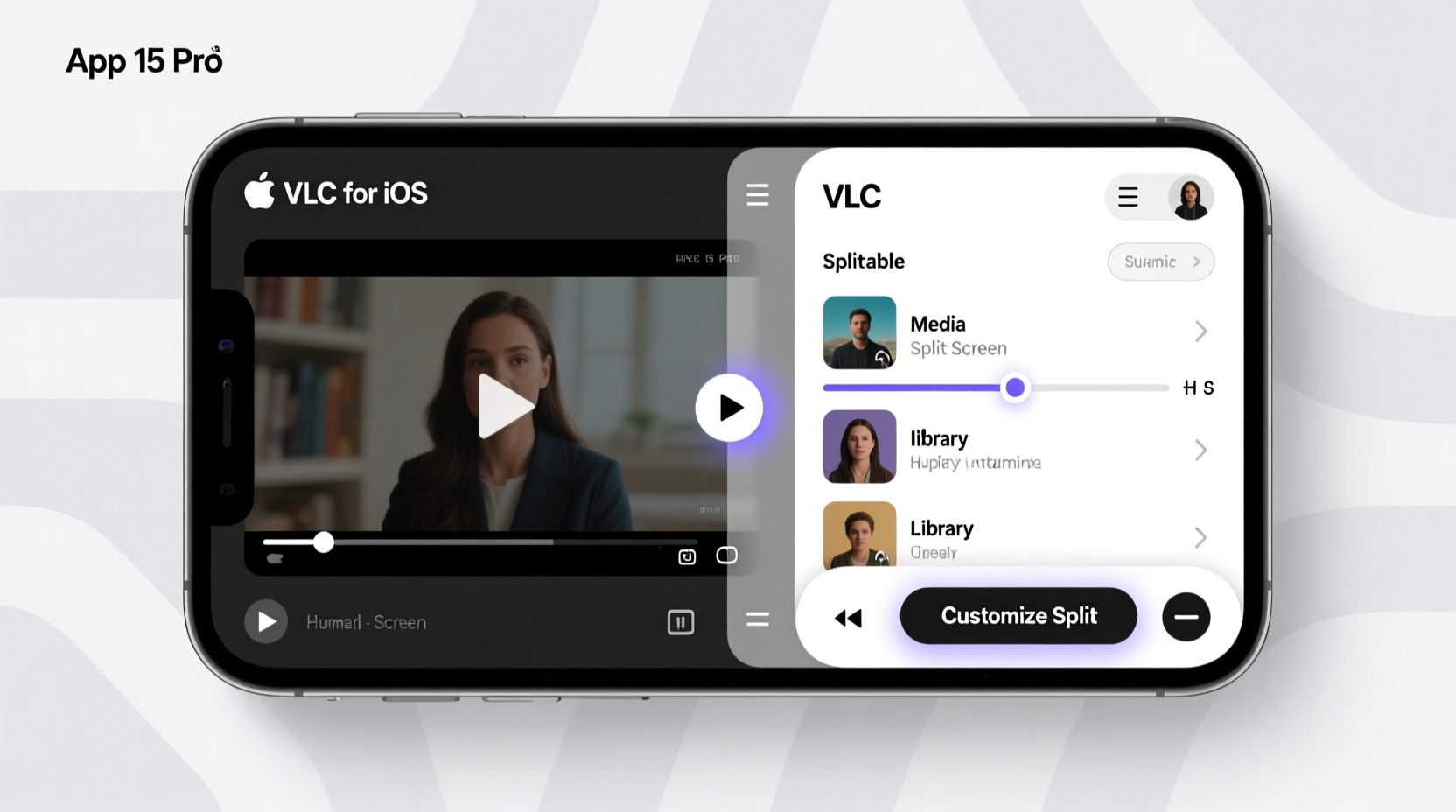 vlc for ios adds support for split screen customizable