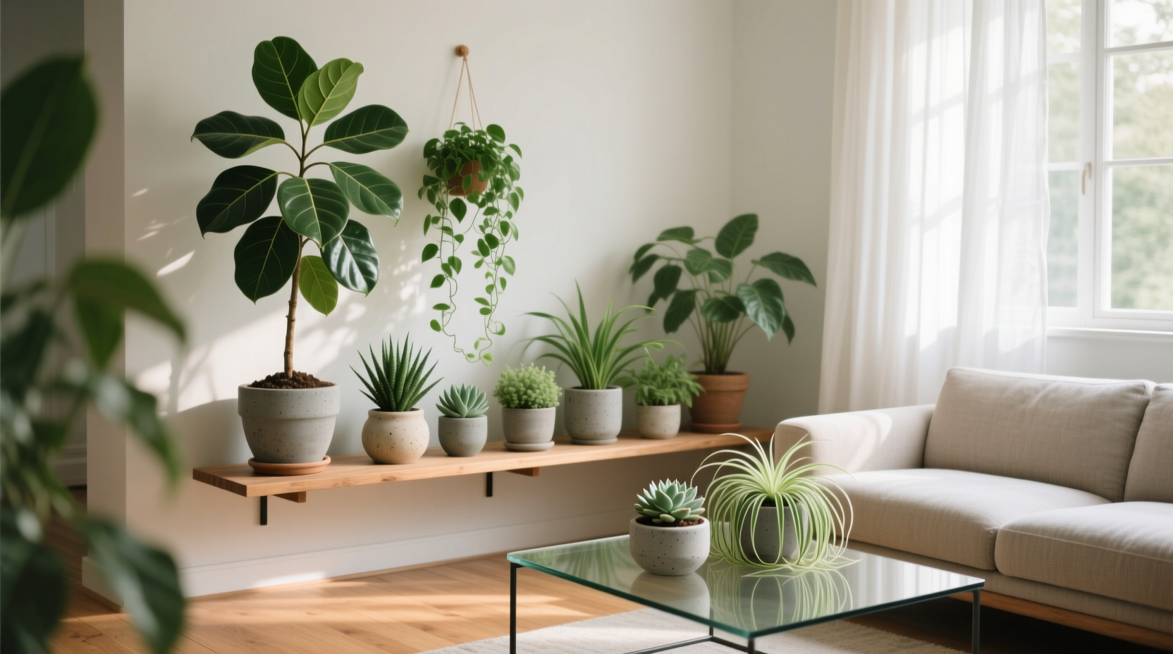 indoor potted plant arrangements