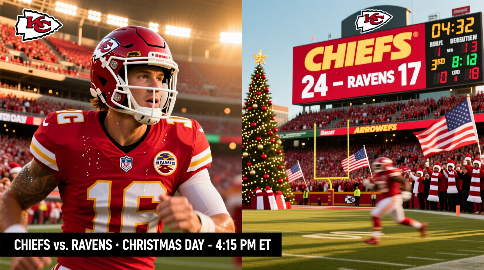 what time is the chiefs game on christmas day