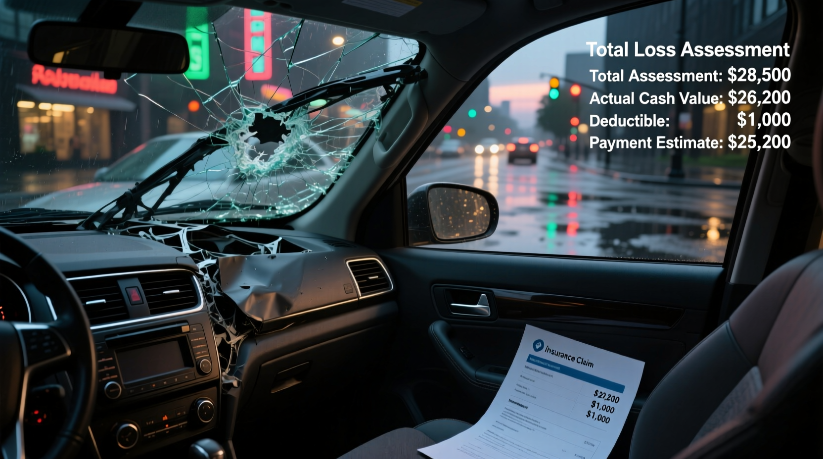 how much will insurance pay for totaled car