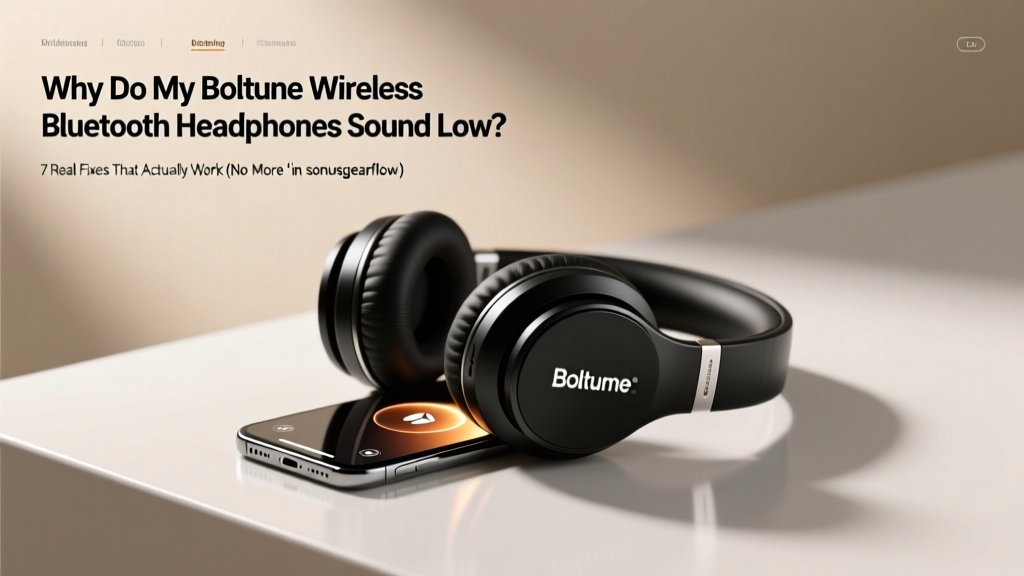 Boltune Headphones Sound Low? 7 Fixes That Work