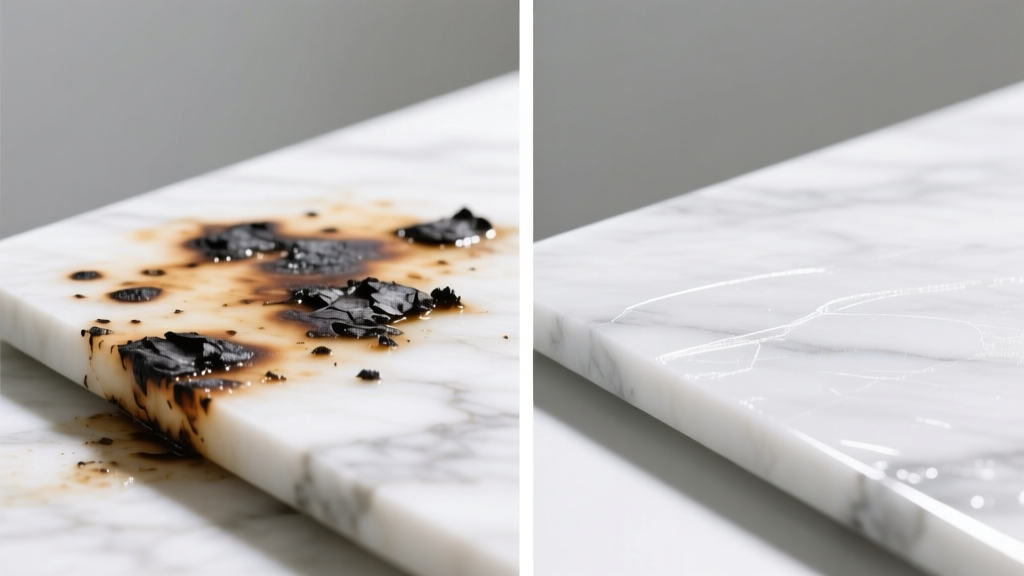 How to Remove Burnt Food from Marble Safely