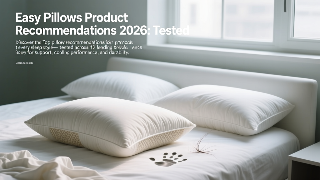 Easy Pillows Product Recommendations 2026: Tested