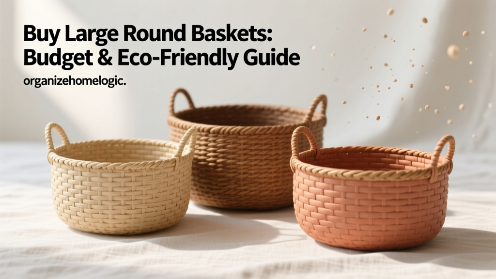 Buy Large Round Baskets: Budget & Eco-Friendly Guide