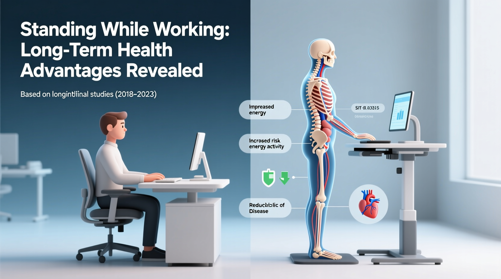 is standing while working actually healthier long term effects revealed