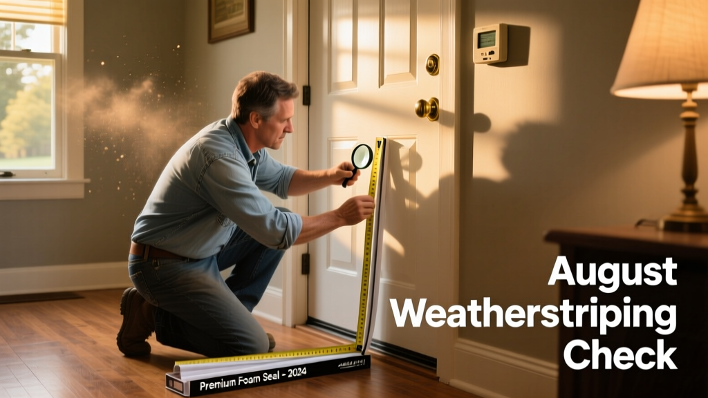 August Weatherstripping Check: Seasonal Home Maintenance