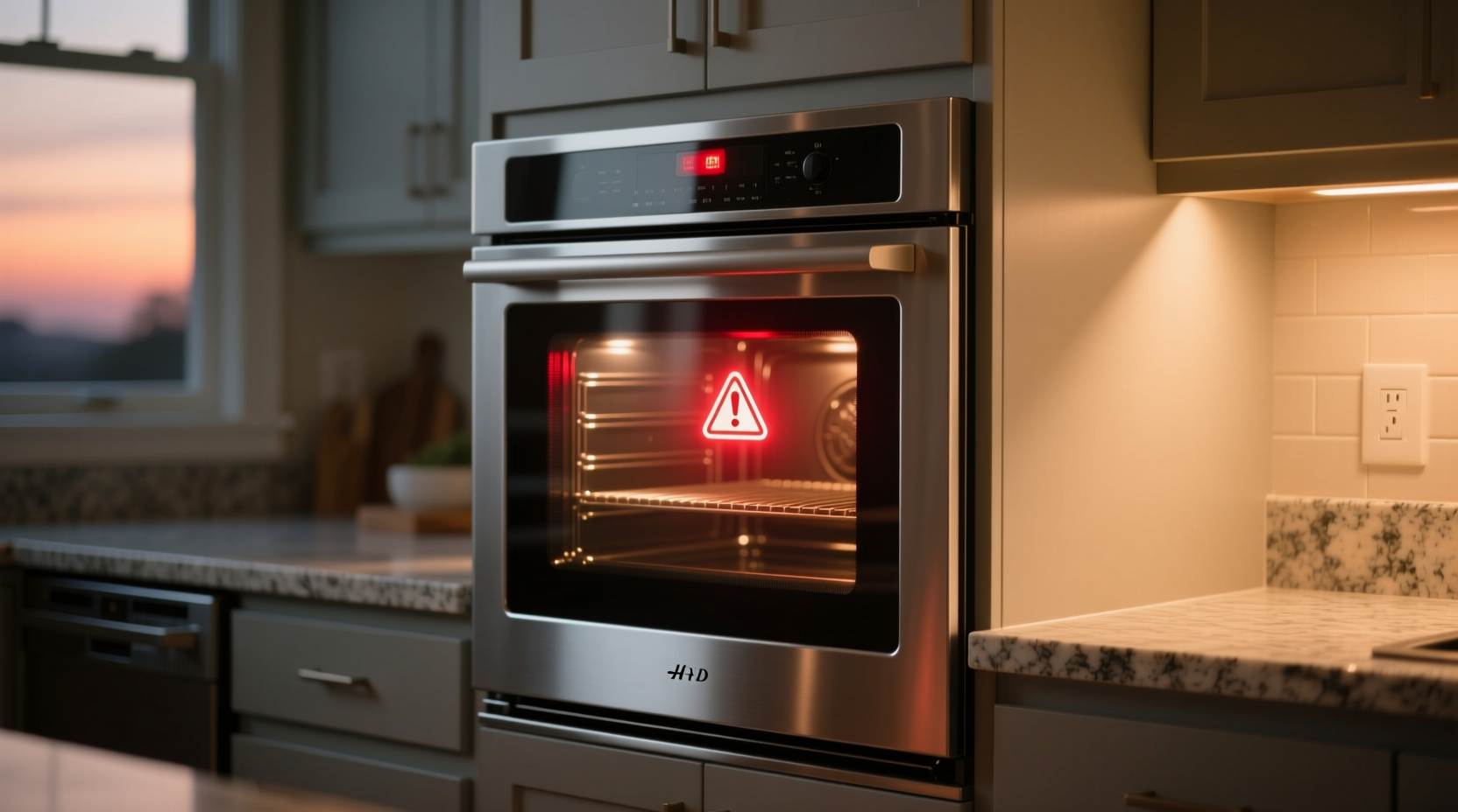 use the oven light to remind you to turn the oven off