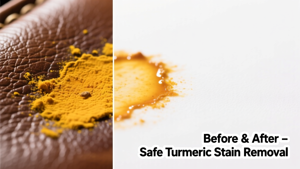 How to Remove Turmeric Stains from Leather Safely