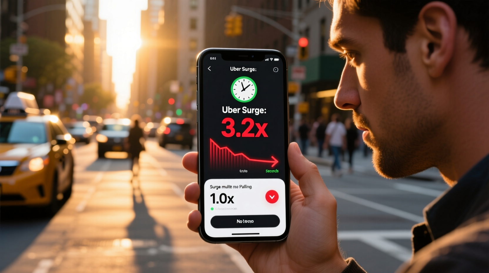 avoid uber s surge pricing by waiting a few minutes