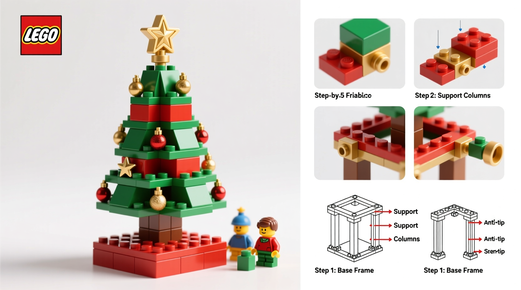 how to build a lego christmas tree that holds up to playtime