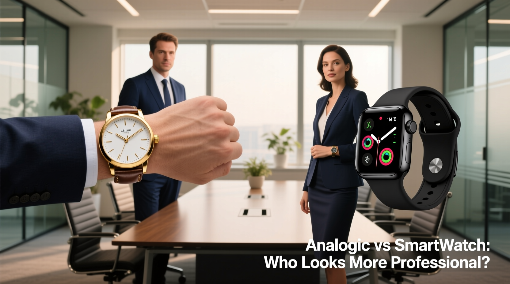 analog watch vs smartwatch which one makes you look more professional