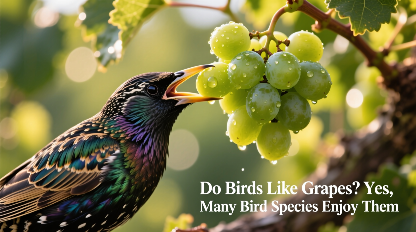 do birds like grapes