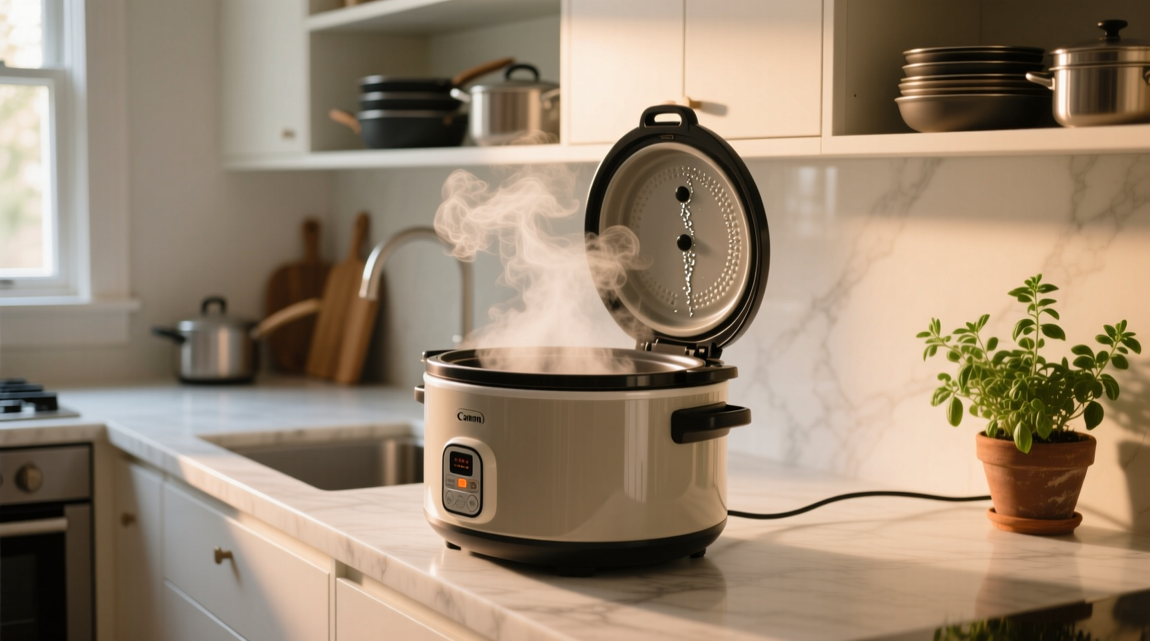 keep your slow cooker on after cooking for easy cleanin