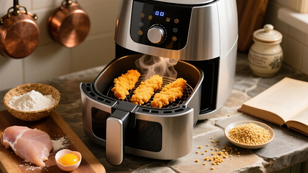 Crispy Breaded Chicken Strips in the Air Fryer
