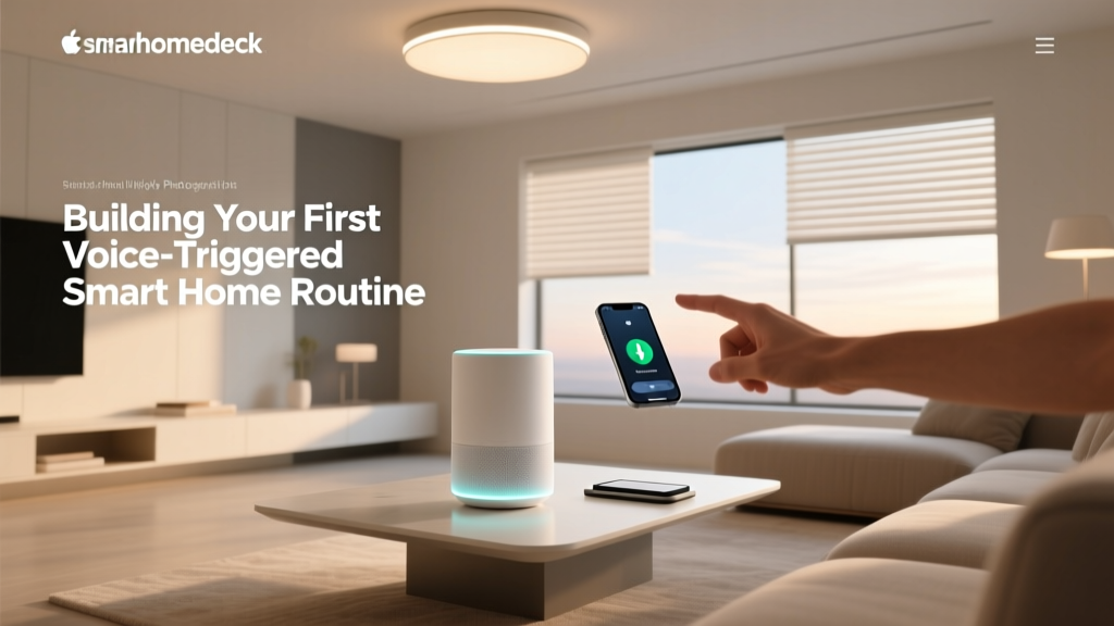 Building Your First Voice-Triggered Smart Home Routine