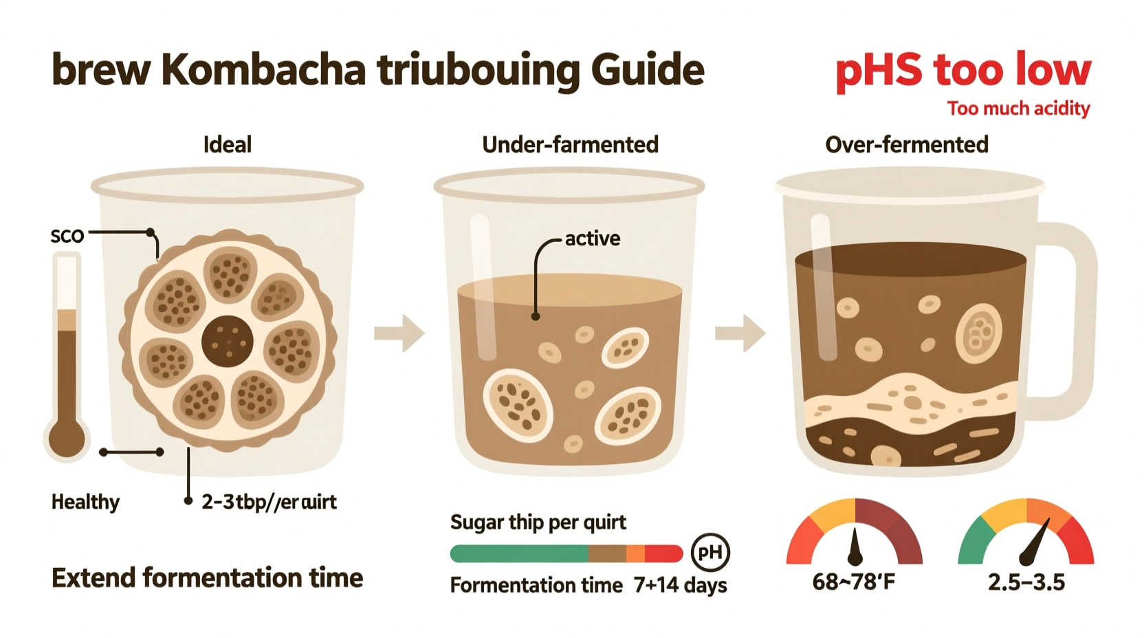 why is my kombucha too vinegary troubleshooting homebrew fermentation