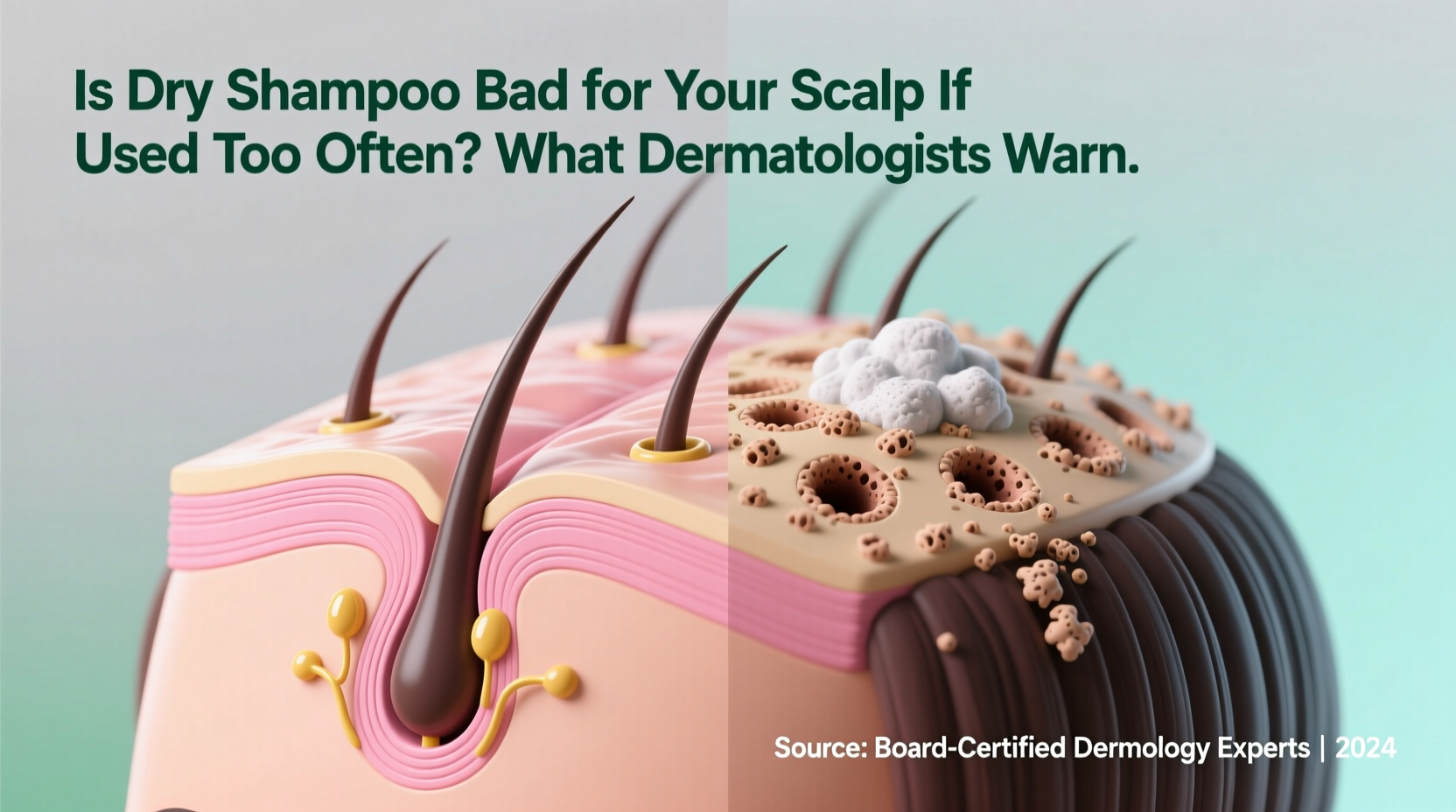 is dry shampoo bad for your scalp if used too often what dermatologists warn