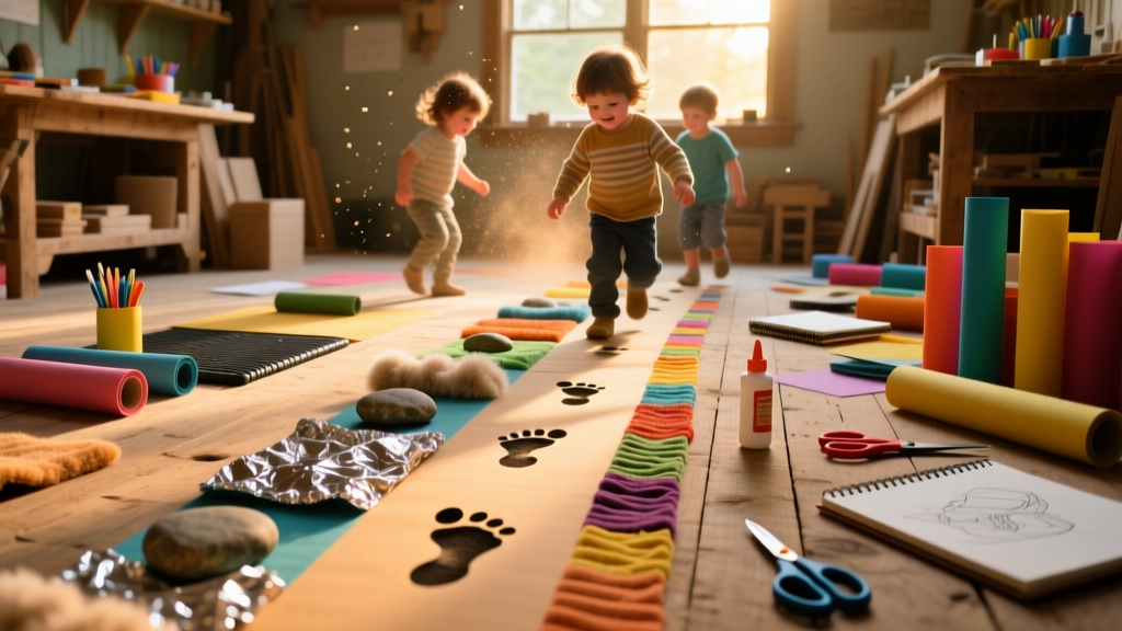 DIY Sensory Path for Kids: Floor-Based Motor Activity