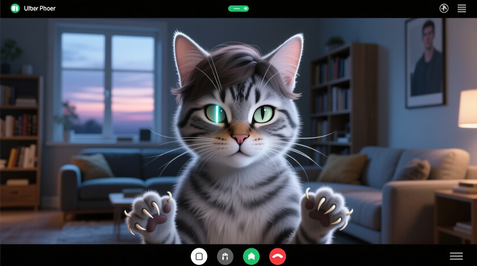 how to turn yourself into a cat in a video call