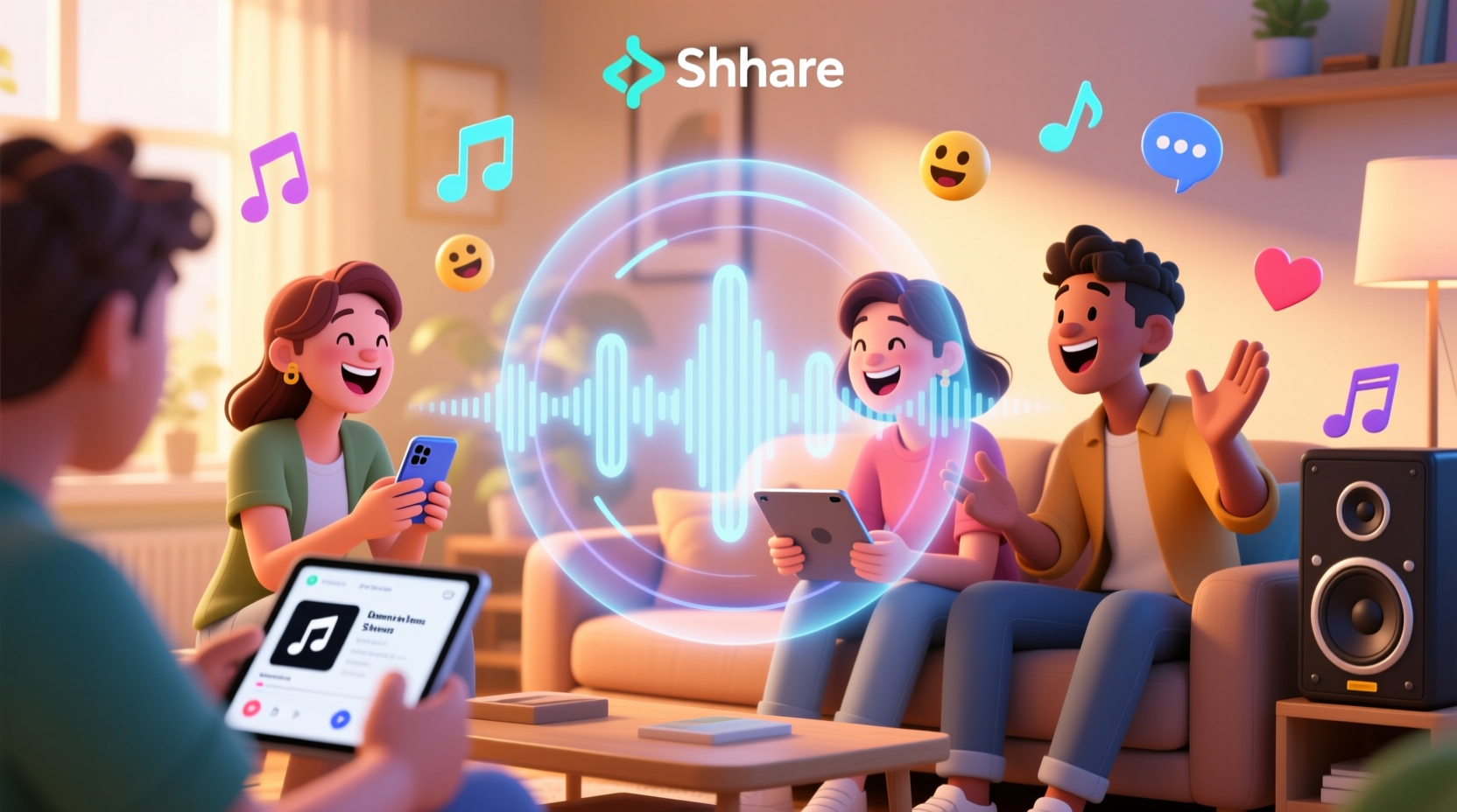 soundshare shares your music with friends helps you di
