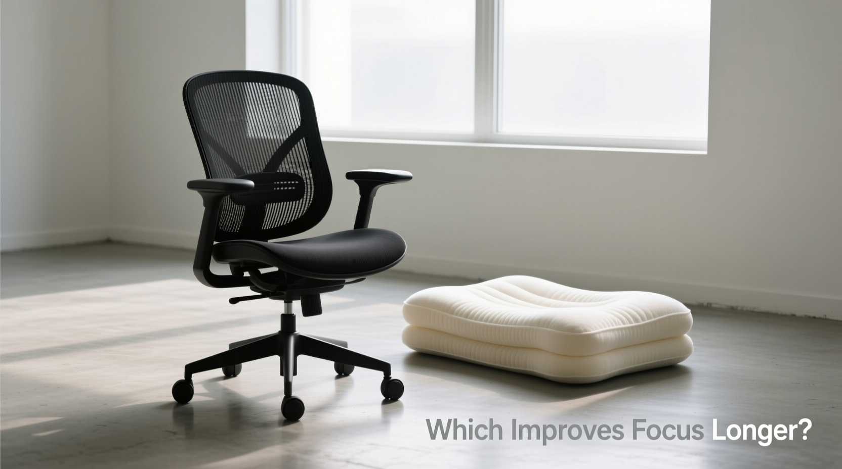 mesh office chair vs memory foam seat cushion which improves focus longer