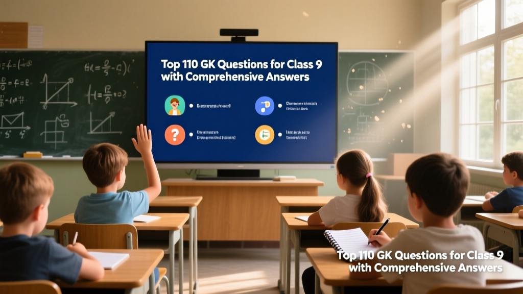 Top 110 GK Questions for Class 9 With Comprehensive Answers — Video Resource Guide
