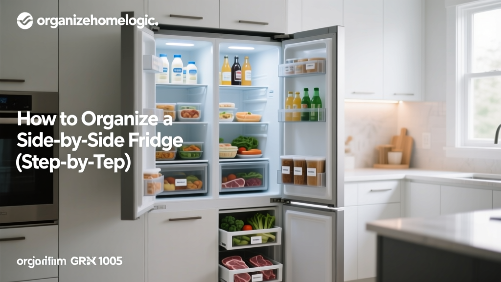 How to Organize a Side by Side Fridge (Step-by-Step)
