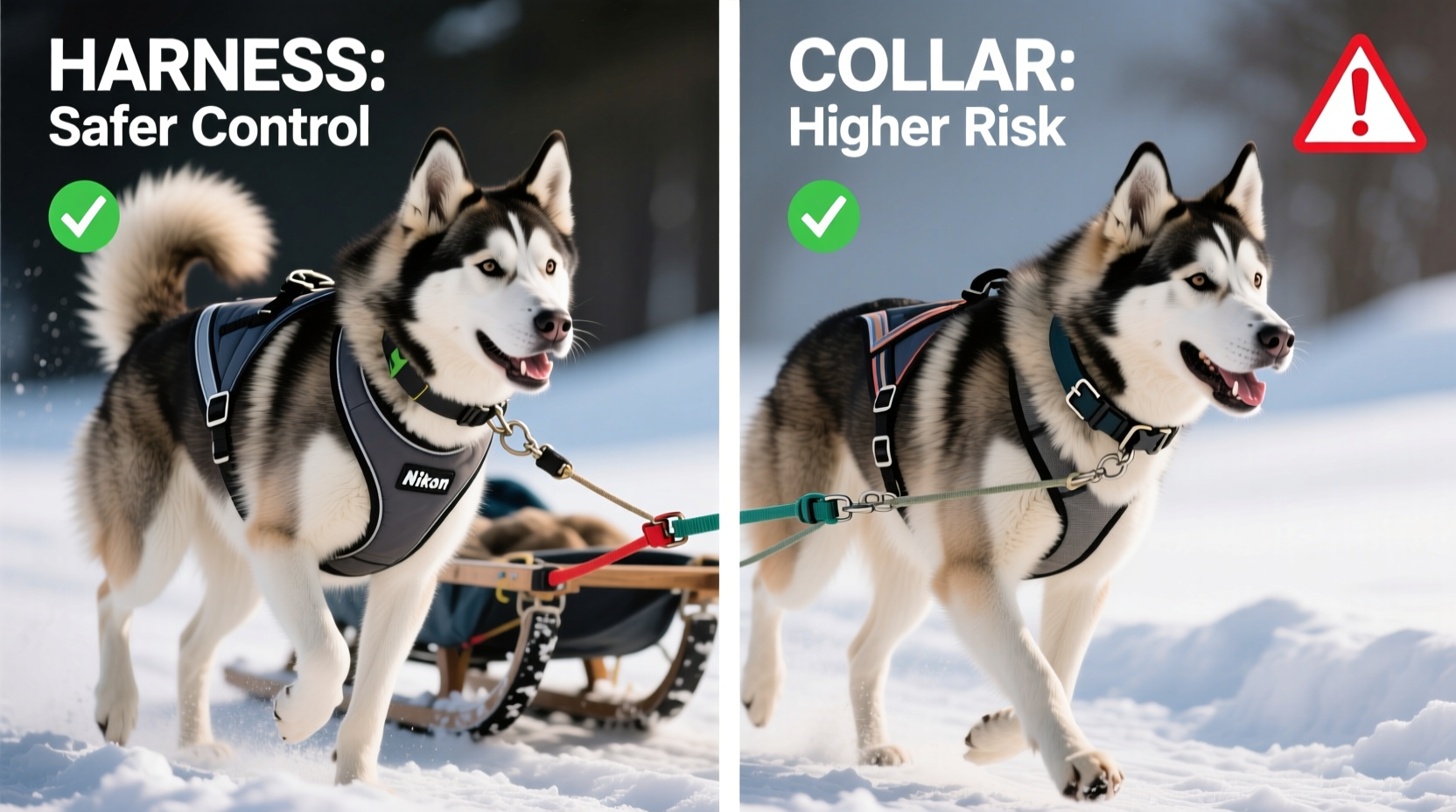 harness vs collar for dogs that pull which gives more control safely