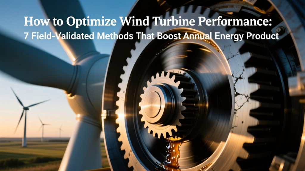 7 Field-Validated Wind Turbine Optimization Methods