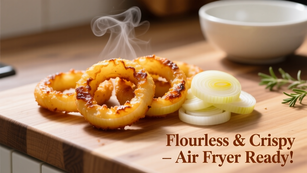 Flourless Air Fryer Onion Rings: Crispy & Healthy!