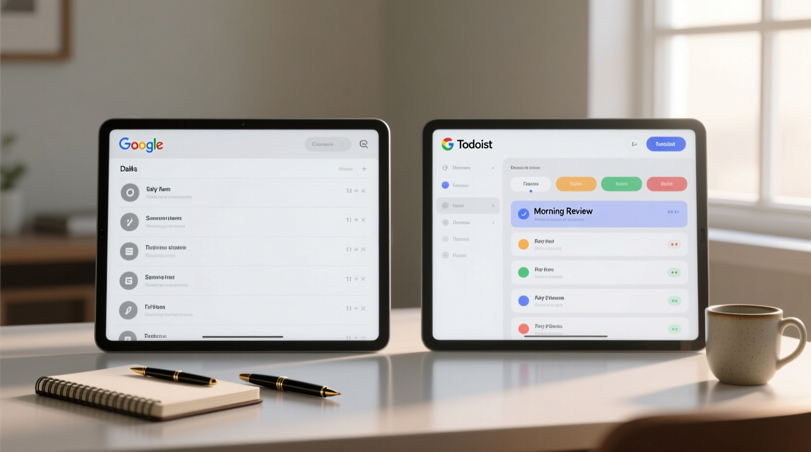 Google Tasks vs Todoist for Minimalist Planning