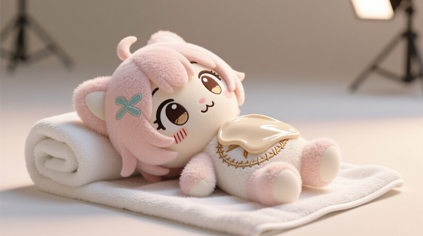 eco friendly cleaning oatmeal poultice for anime plush