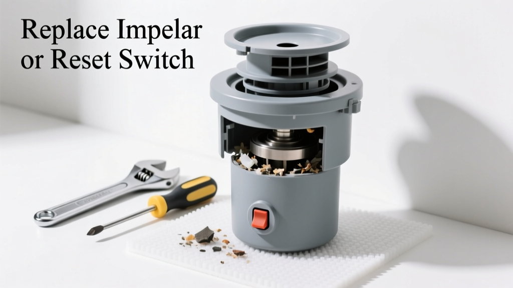 Garbage Disposal Clogged? Replace the Impeller or Reset Switch