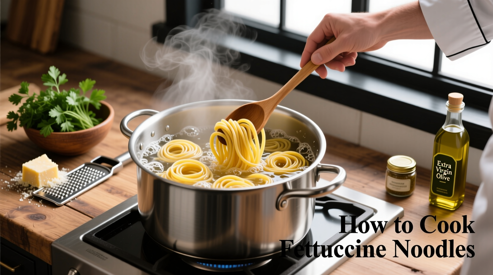 how to cook fettuccine noodles