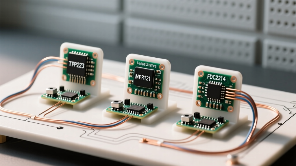 Capacitive Sensor with Arduino: TTP223 vs MPR121 vs FDC2214 Compared