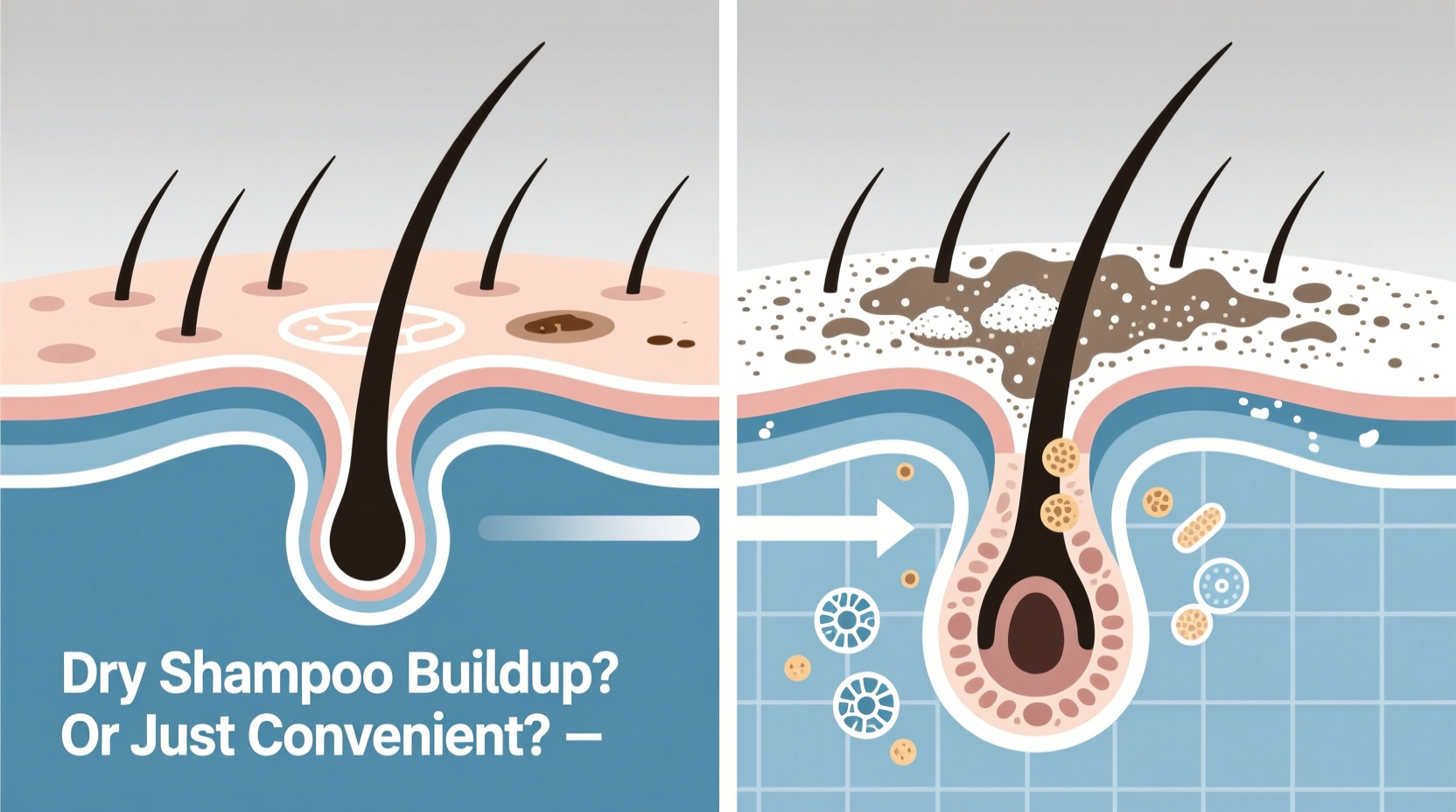 is dry shampoo causing my scalp buildup or just convenient