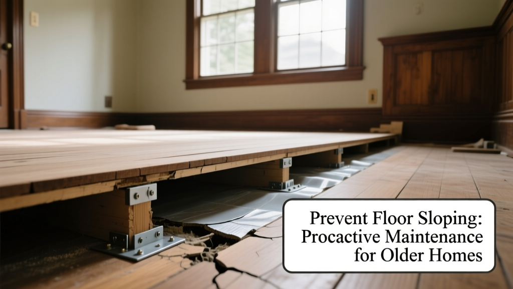 How to Prevent Floor Sloping in Older Homes