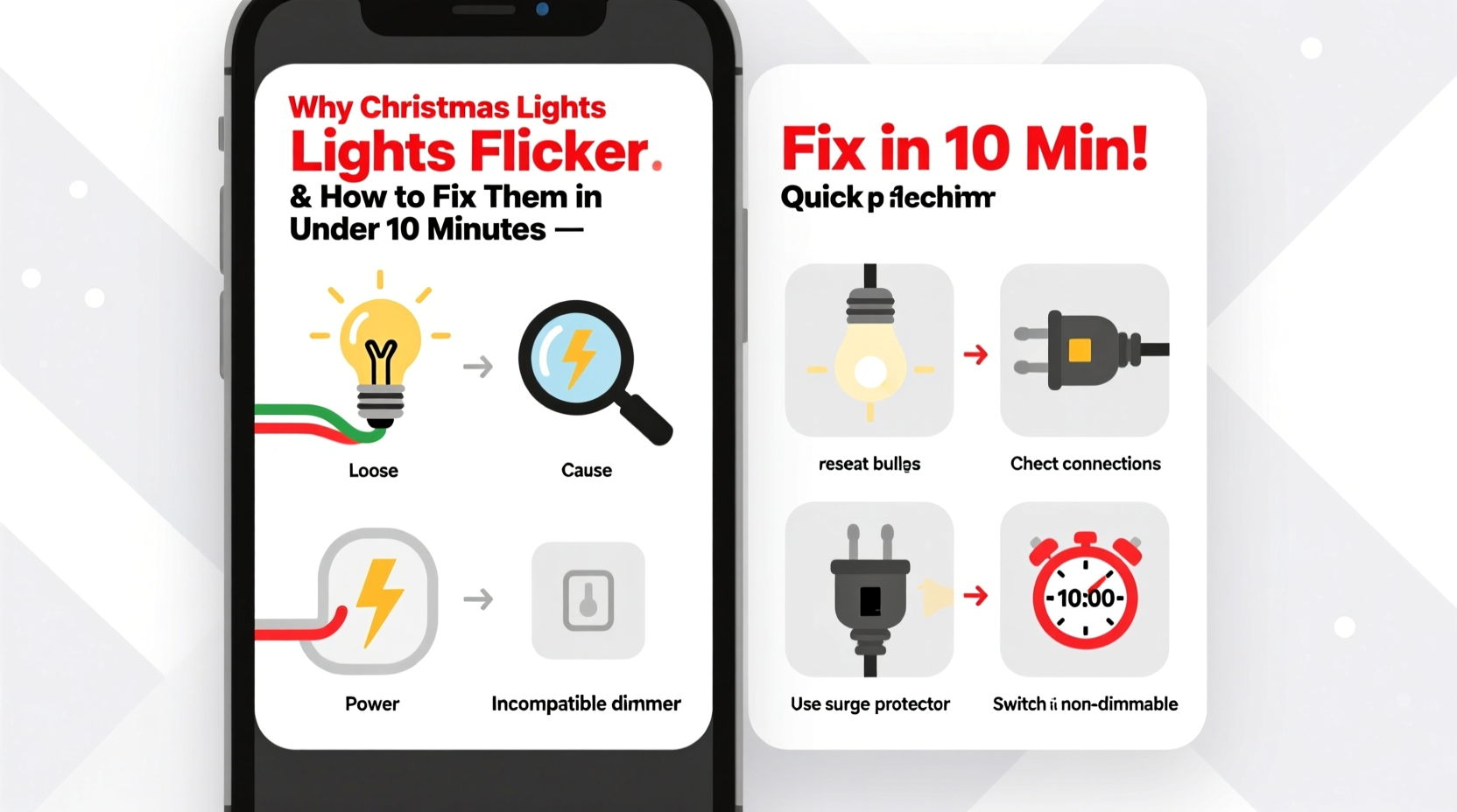 why do my christmas lights flicker and how to fix it in under 10 minutes