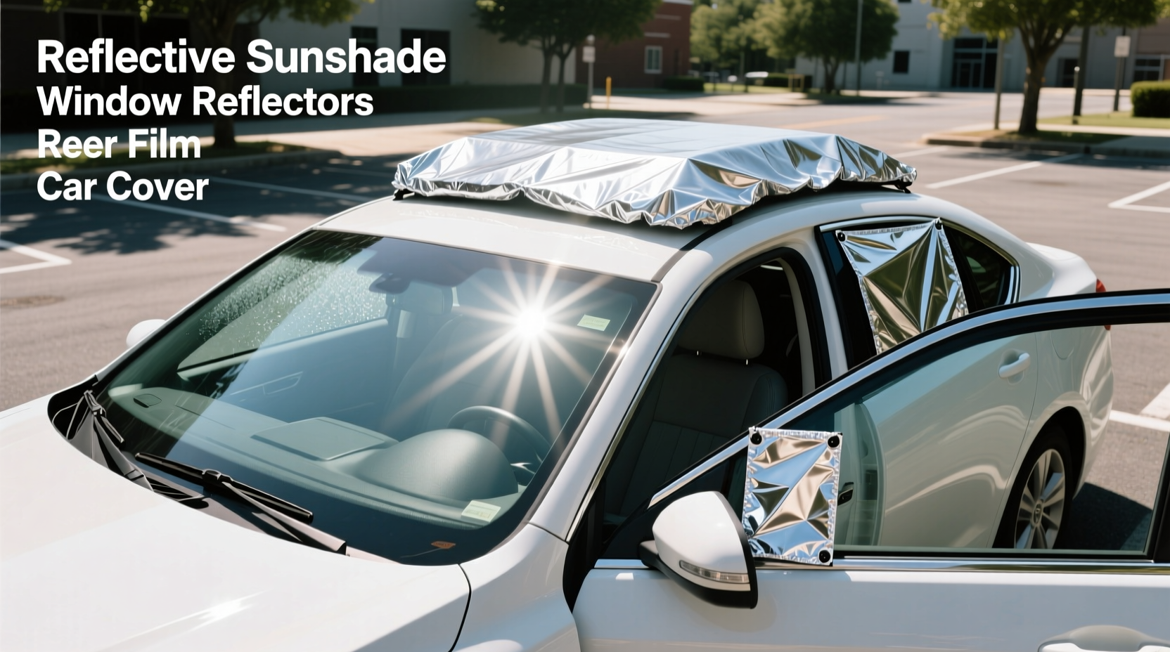 how to keep your car cool in summer without ac using reflective tools