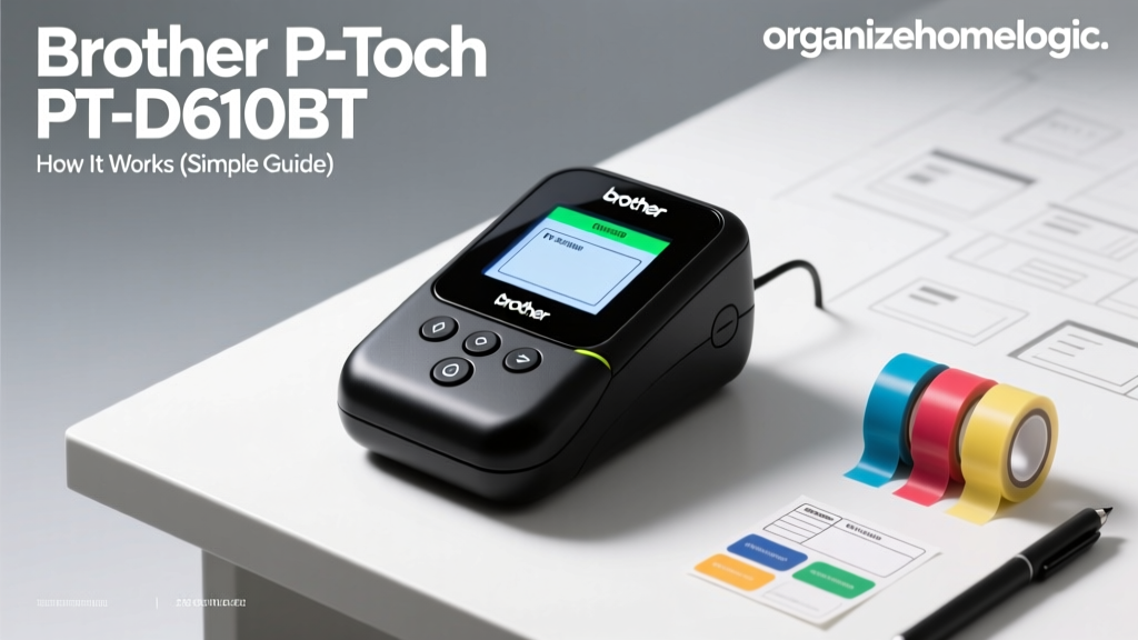 Brother P-Touch PT-D610BT: How It Works (Simple Guide)