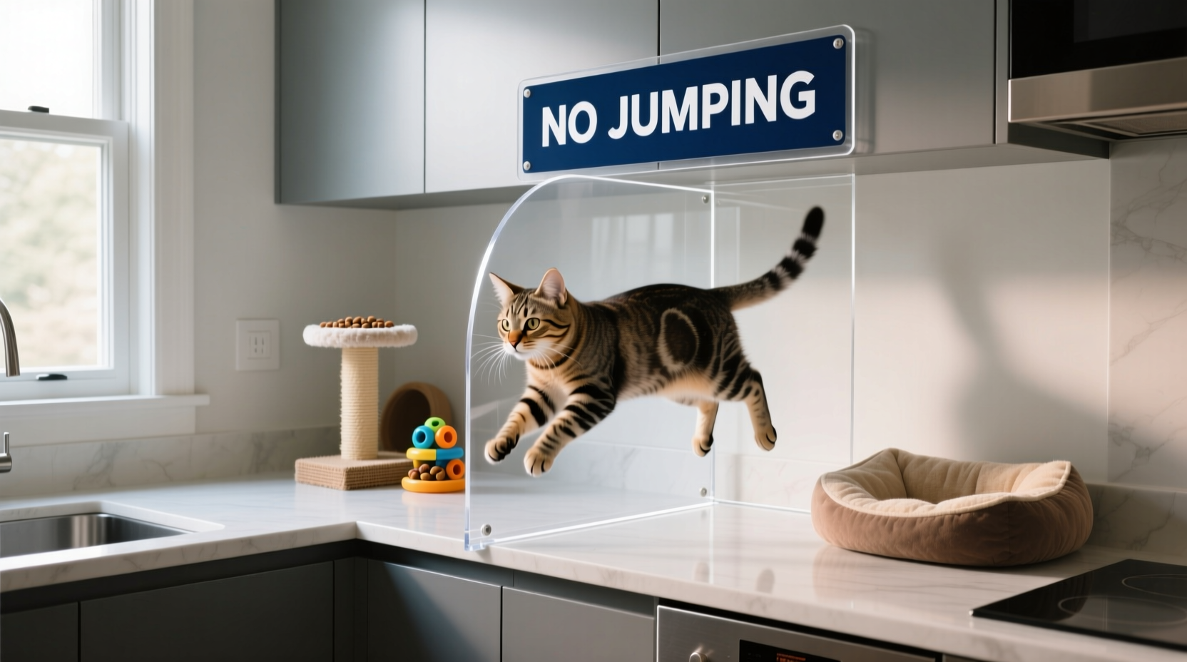 how to stop cats from jumping on kitchen counters for good