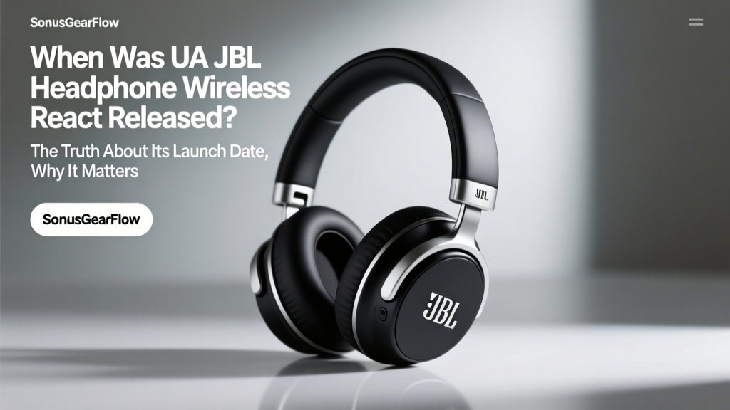 UA JBL Headphone Wireless React Release Date (2026)
